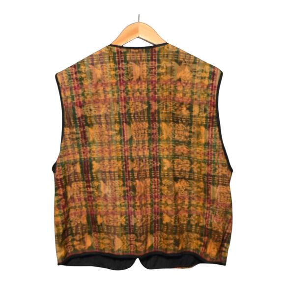 Handmade Patchwork Womens Vest Size XL Multicolor Tapestry Hippie Folk Art Artsy - Picture 2 of 12
